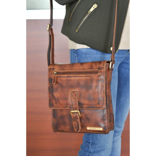 Bolsa de couro estilo...