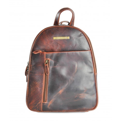 Mochila de couro natural...