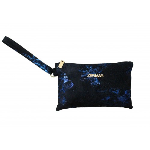 Bolsa de couro com alça e...