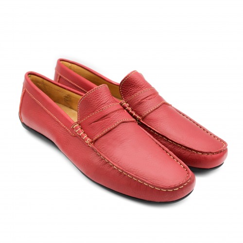 Mocassins máscara de couro...