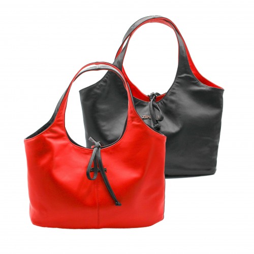 Bolsa de couro reversível...