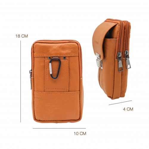 Bolsa de ombro de couro...