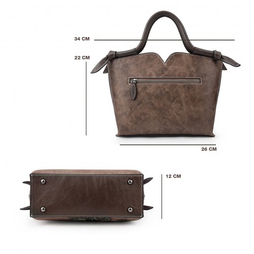 Bolsa de couro com alça...
