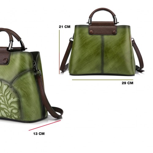 Bolsa de couro com alça...