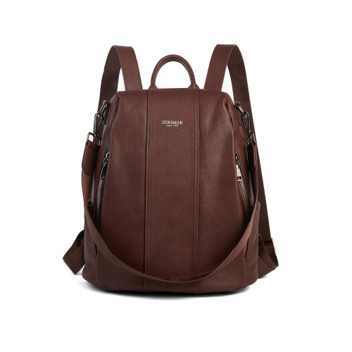 Mochila de couro com...