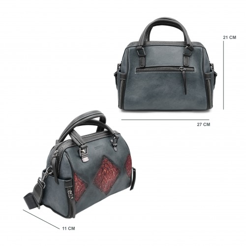 Bolsa de couro com alça...
