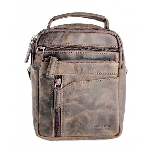 Bolsa de ombro de couro...