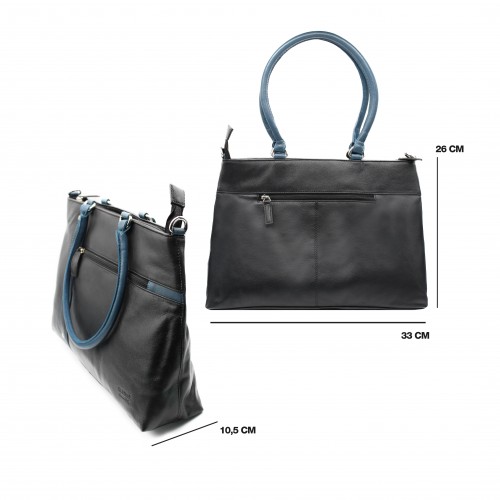 Bolsa de couro com alça...