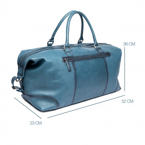 Bolsa de viagem de couro...
