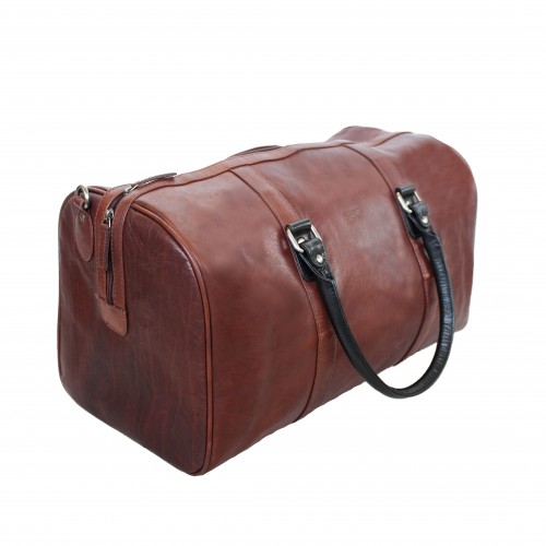 Bolsa de viagem de couro...