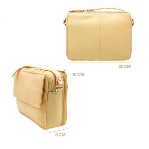 Bolsa de ombro em couro...