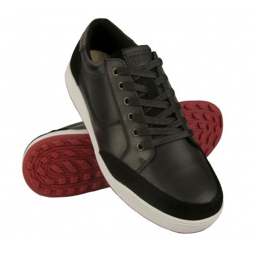 Zapatos de golf de piel con cordones y textura velvet Airel - 1