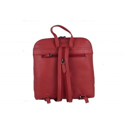 Mochila de piel natural de mujer estilo casual  25x24x6 cm Zerimar - 2