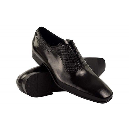 Zapatos clasicos elegantes de piel con empeine grabado Zerimar - 1