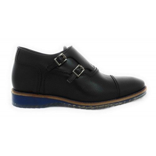 Zapatos con alzas para hombre con doble hebilla fabricados en España Zerimar - 7