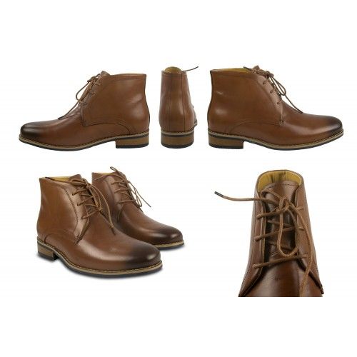 Botas de vestir de piel con alzas que aumentan la altura 7 cm Zerimar - 7