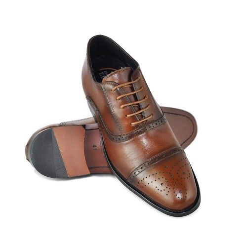 Zapatos de piel para caballero con alzas Interiores de 7 cm Zerimar - 1