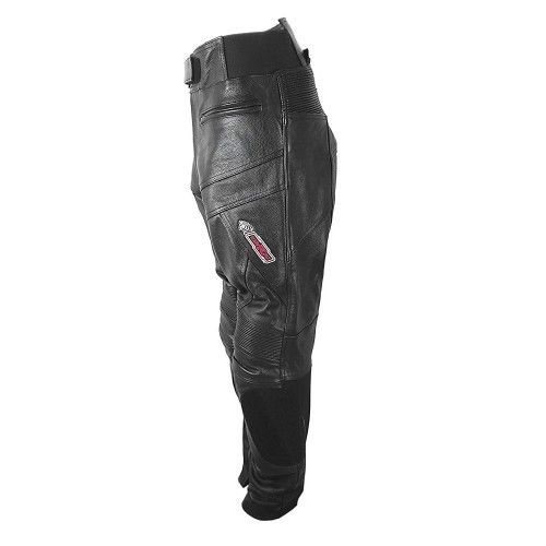 Pantalon de cuero con protecciones para moto caballero Kenrod - 2