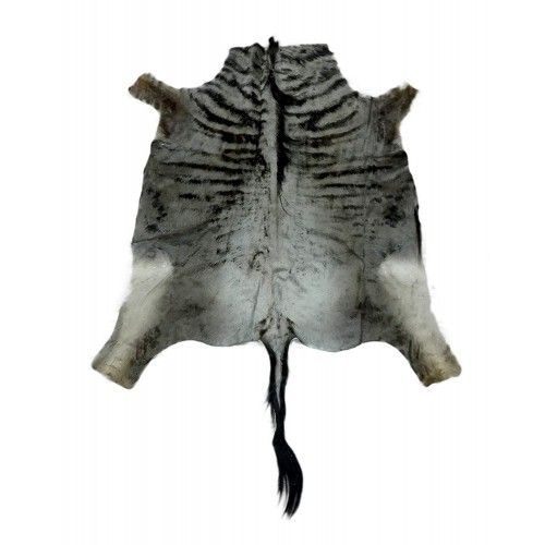 Alfombra piel de Ñu Africano natural 150x150 cm Zerimar - 1