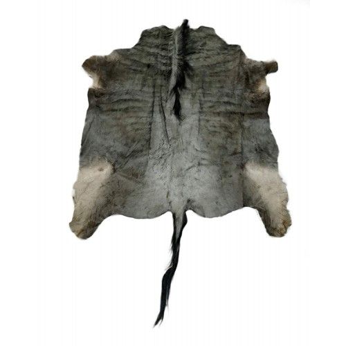 Alfombra piel de Ñu Africano natural 140x130 cm Zerimar - 1