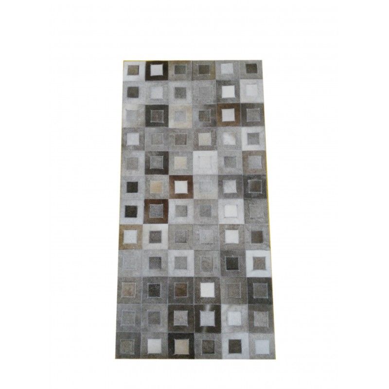 Alfombra Patchwork piel de vaca 59x117 cm Zerimar - 1