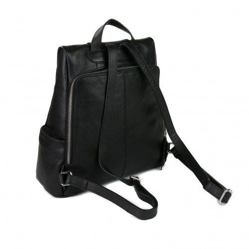 Mochila de piel natural con cierre trasero antirrobo Zerimar - 9