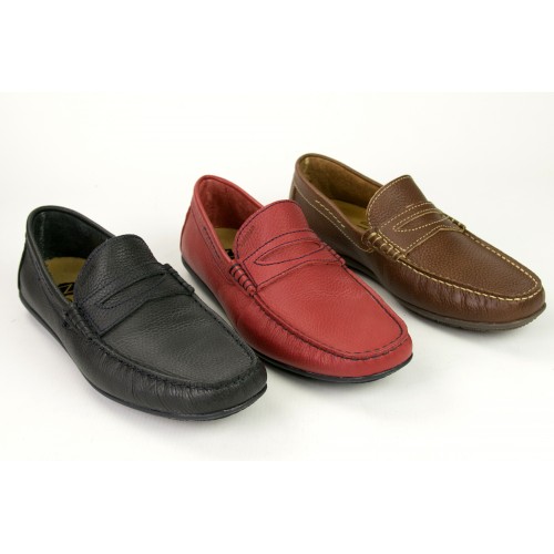 Nauticos de piel de verano color burdeos Zerimar - 20