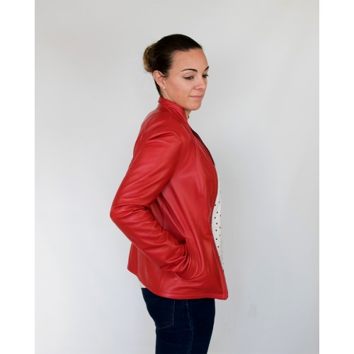 Cazadora reversible de cuero con cremallera Zerimar - 22