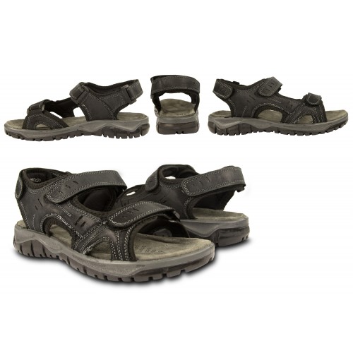 Sandalias de piel STONE con cierre de velcro Zerimar - 4